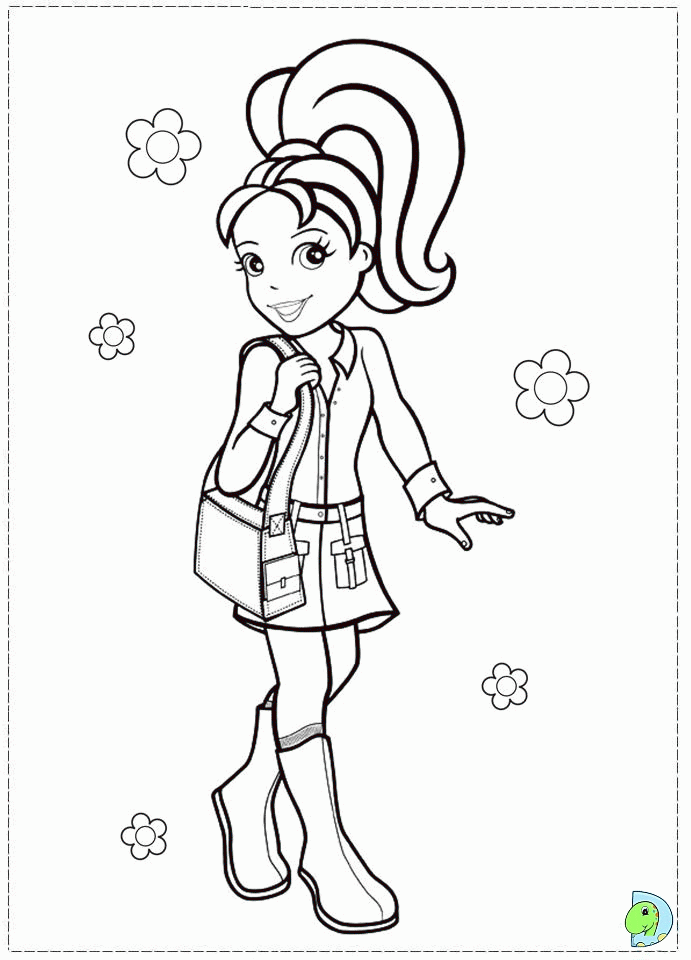 Polly Pocket Coloring page- DinoKids.