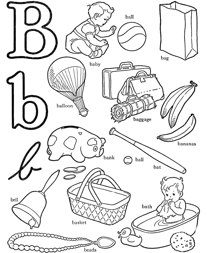 Abc Words 01 11 Abc Words Coloring Pages Letter H Hammer
