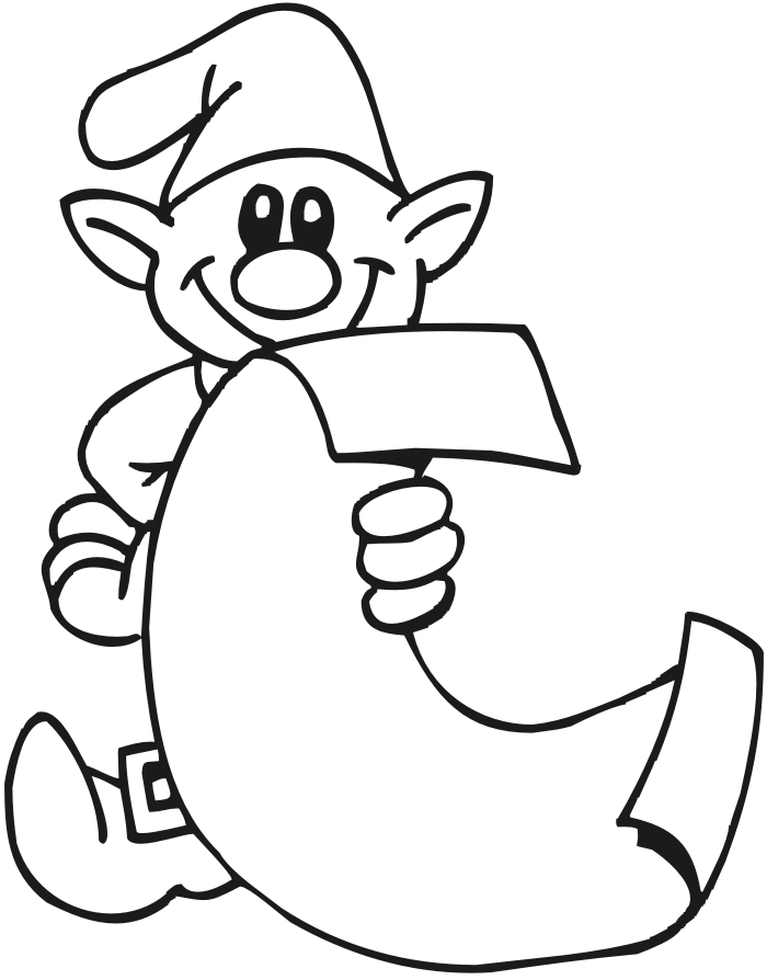 Elf Coloring Pages | Learn To Coloring