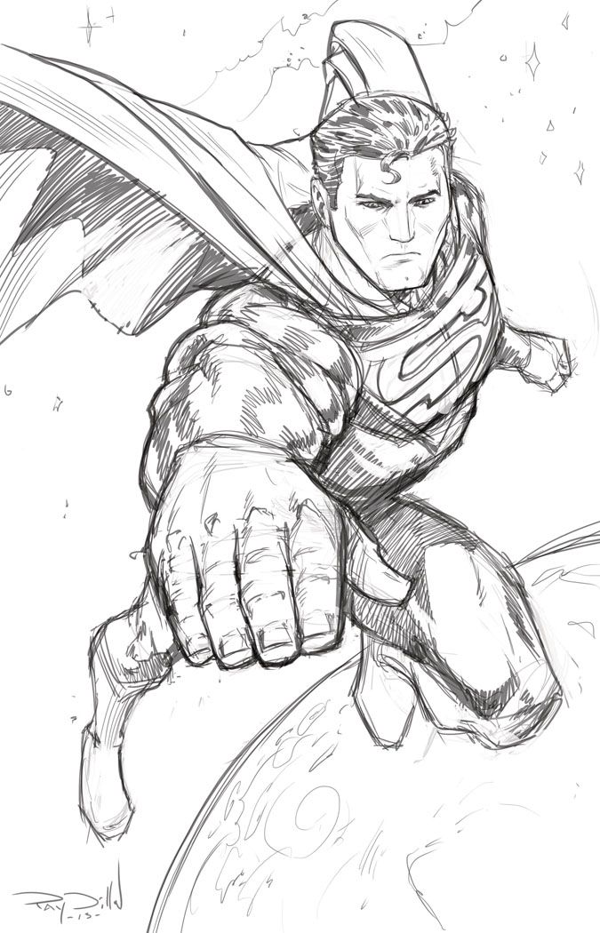 Superman Drawing Coloring Pages - Coloring Pages
