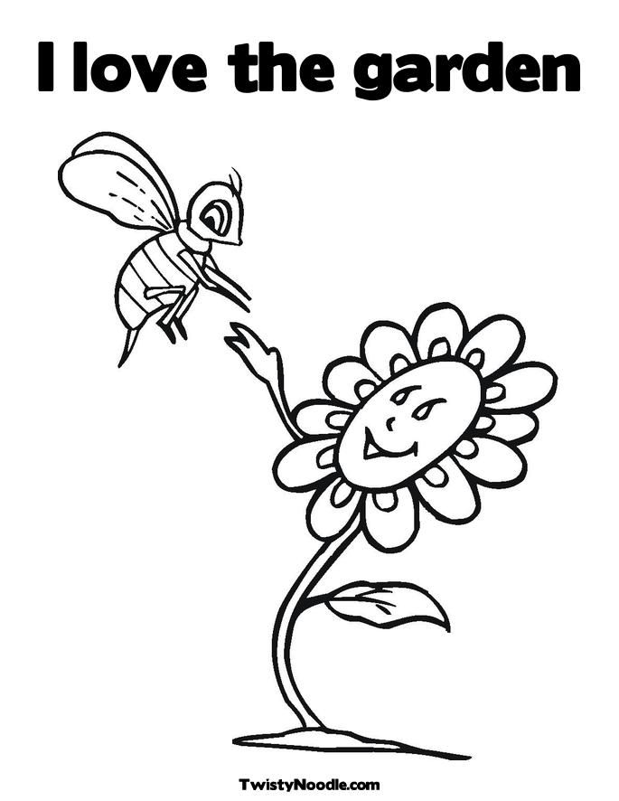 Garden of love Colouring Pages