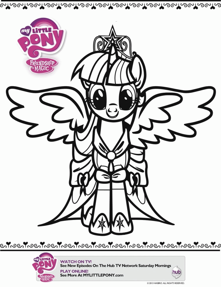 Twilight Sparkle Coloring Pages Images & Pictures - Becuo