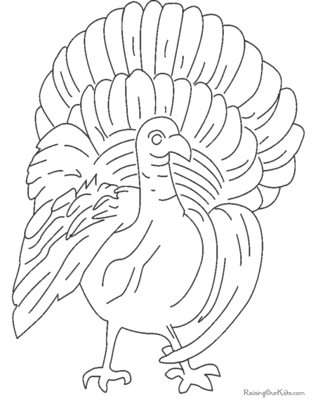 Turkey Thanksgiving Coloring Pages To Print 020 Coloring Home