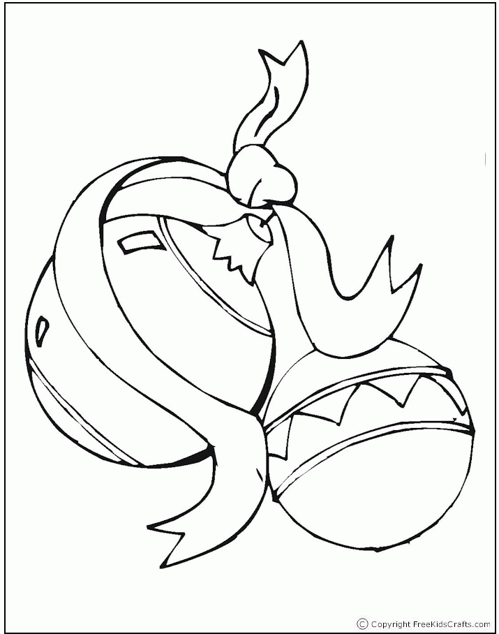 Coloring Pages For Kids Christmas Ornaments