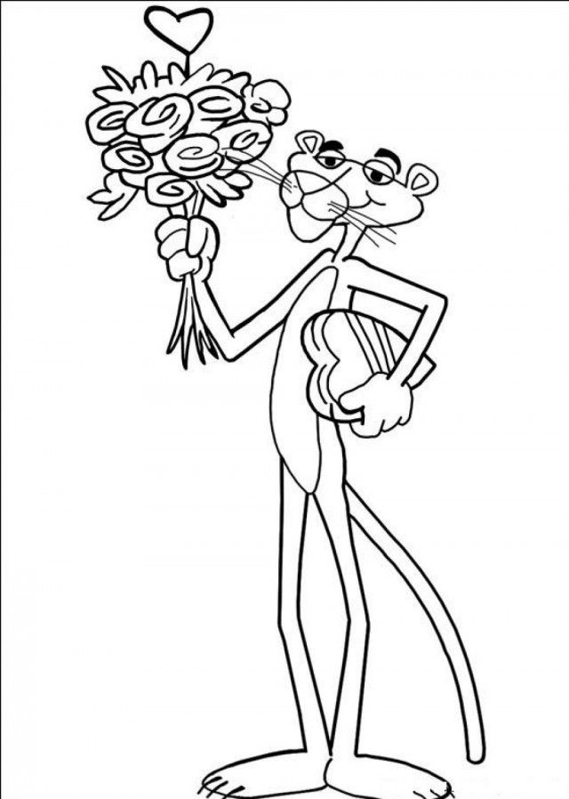Free Printable Pink Panther Coloring Pages For Kids 258407 Pink 