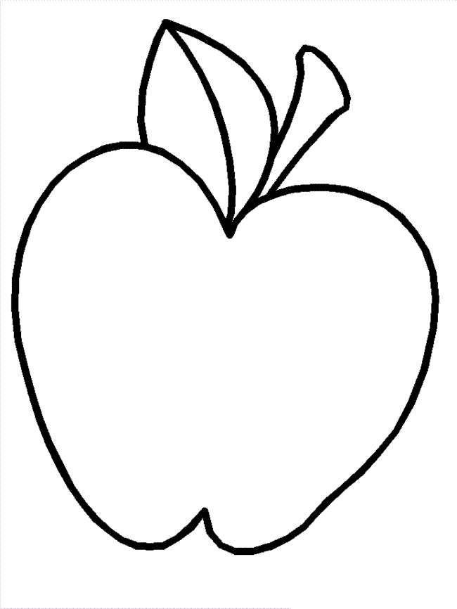 Free Printable Apple Coloring Pages For Kids