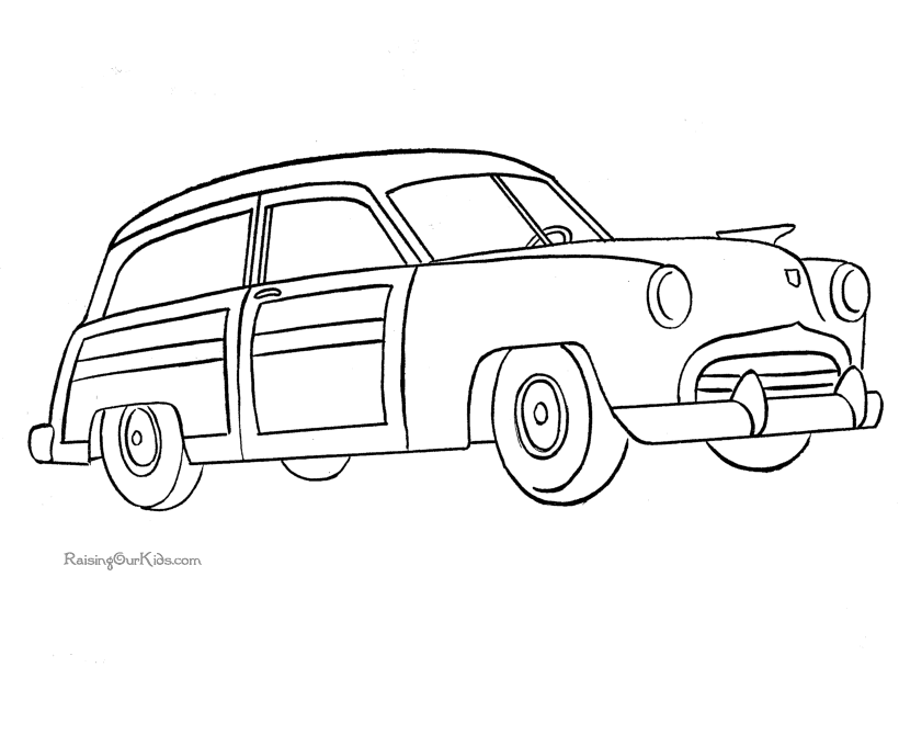 Car to print and color 014
