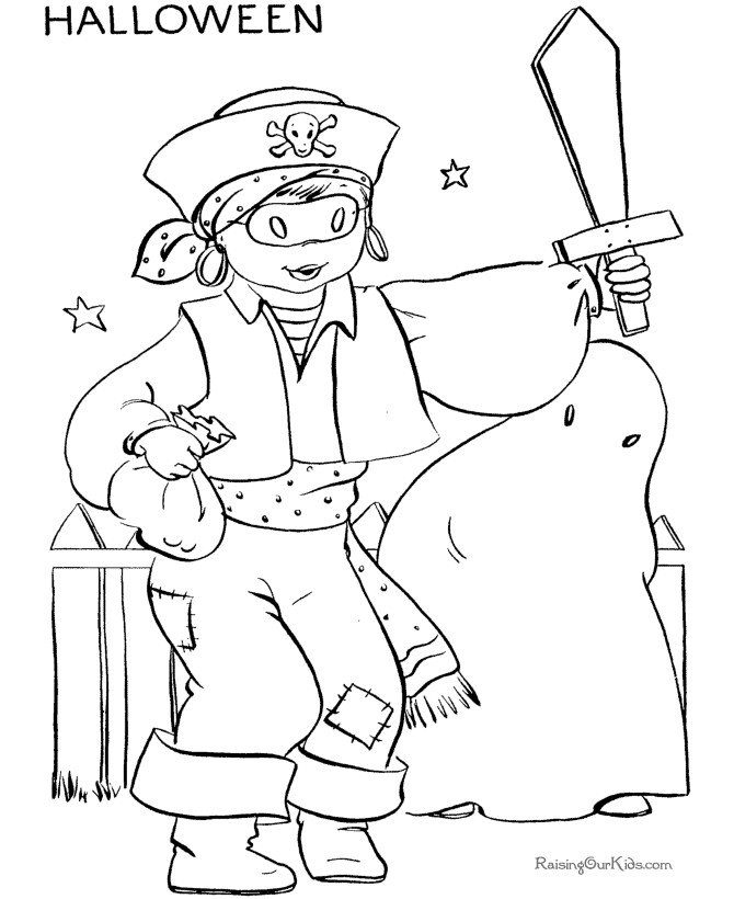 Free Printable Coloring Pages for Halloween - 017
