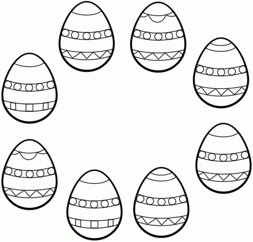 Easter Egg Coloring Pages Free Printable For Girls & Boys 16176#