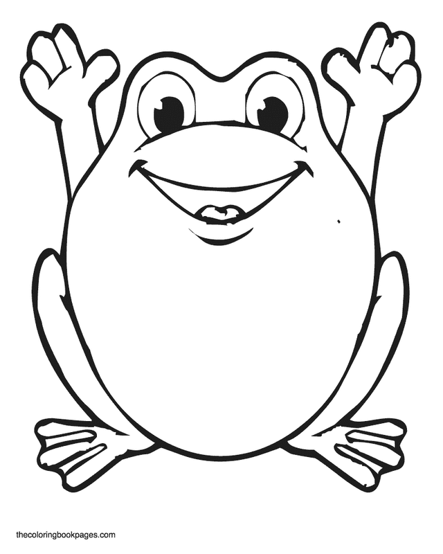 Frog Coloring Book Pages