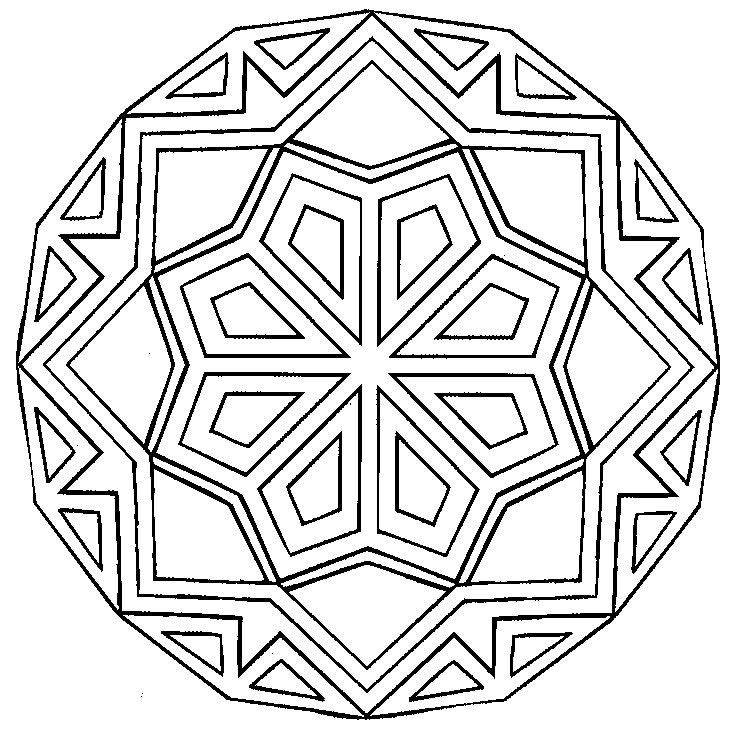 Printable Geometric Coloring Pages - Coloring Home