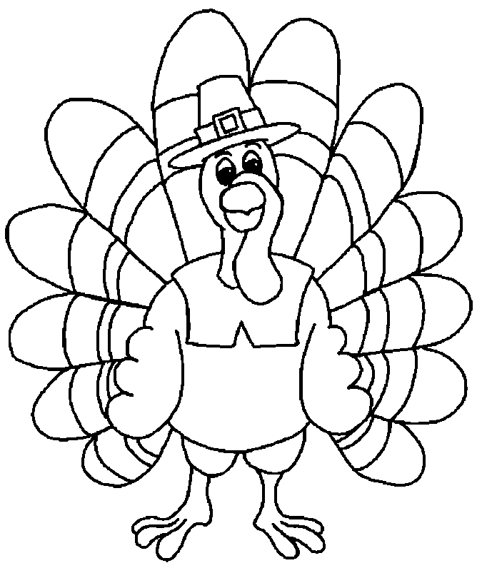 Printable turkey outline craft mycrws.