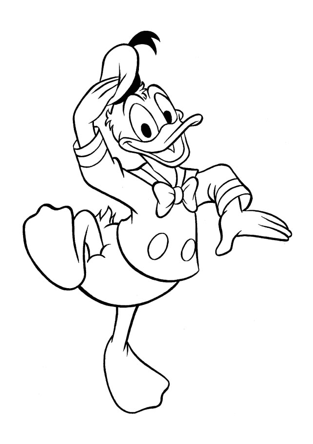 Coloring Picture Of A Duck Coloring Home
