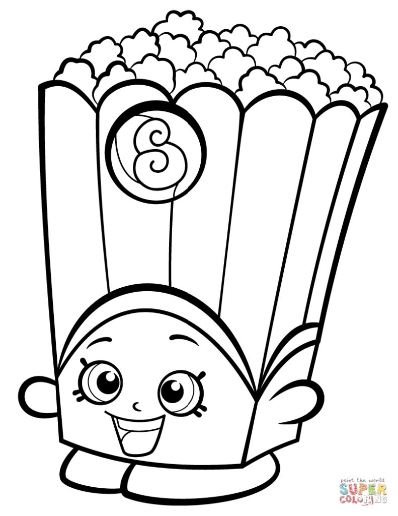 Shopkin Coloring Page Free Printable Strawbarry Staggering ...