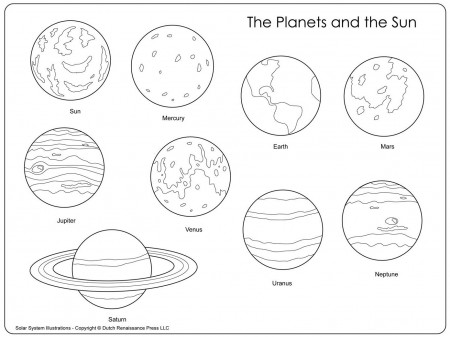 The Planets And The Sun Coloring Pages - Coloring Cool
