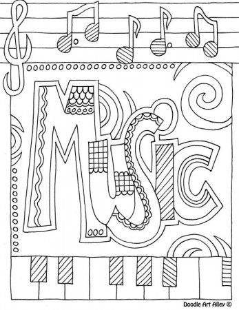 Subjects Cover Pages | Music coloring, Music coloring sheets, Music  classroom