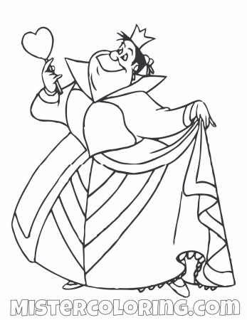 Coloring Pages Queen Of Hearts