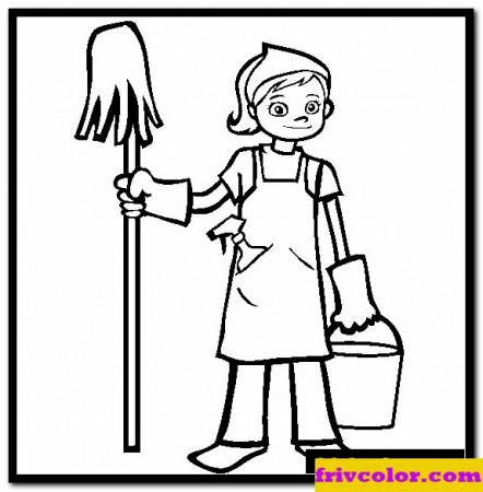 Spring Cleaning - Friv Free Coloring Pages For Children - Spring ...