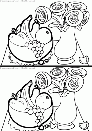 Find the Differences 11 | Coloring Pages 24