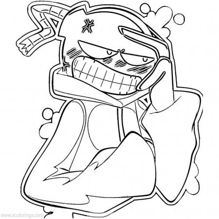 Friday Night Funkin Coloring Pages Whitty. in 2021 | Coloring pages,  Funkin, Friday night