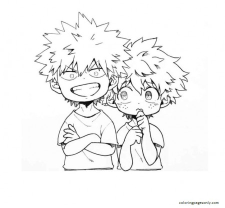 Chibi from Hero Academy Coloring Pages - My Hero Academia Coloring Pages - Coloring  Pages For Kids And Adults