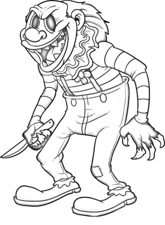 Pin on Horror Halloween Coloring Books