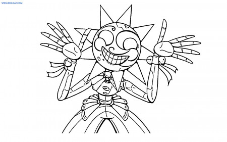 Sundrop FNAF Coloring Pages | WONDER DAY — Coloring pages for children and  adults