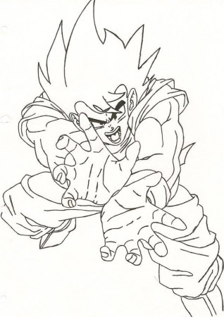 28 Collection Of Ultra Instinct Goku Drawing Easy - Goku Ultra Instinct  Coloring Pages - 1024x576 PNG Download - PNGkit - Coloring Library
