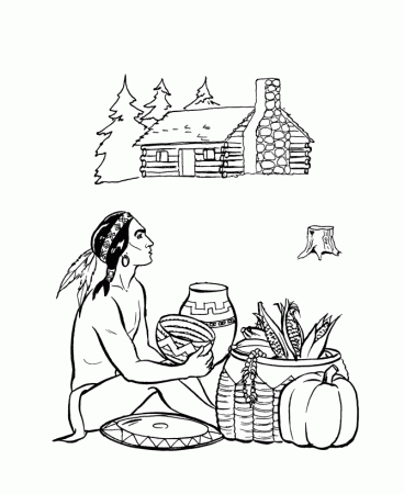 Cherokee Indian Coloring Pages For Book - Сoloring Pages For All Ages