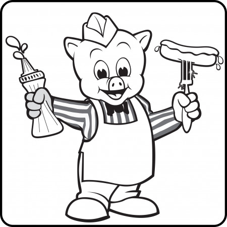 Piggly Wiggly Coloring Pages Sketch Coloring Page