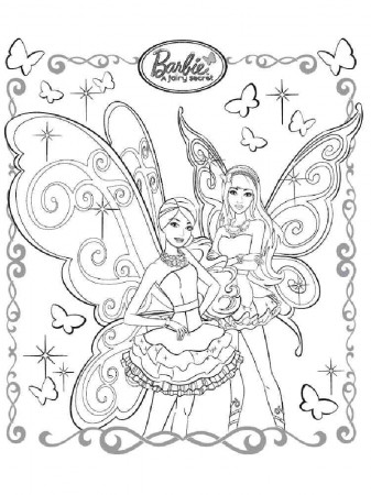 Barbie Fairy coloring pages