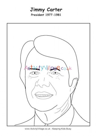 Jimmy Carter Colouring Page