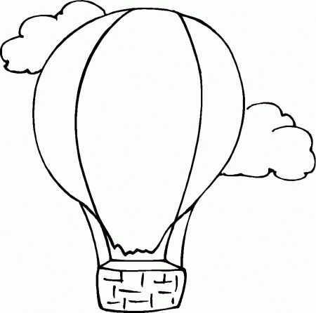 Air Hot Air Balloon Coloring Pages Item. Globalboost.co