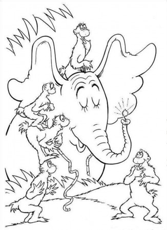 Dr suess coloring pages to download and print for free