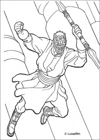 STAR WARS coloring pages - Darth Maul