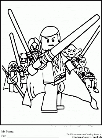 Lego Star Wars Anakin Skywalker Coloring Pages - Coloring