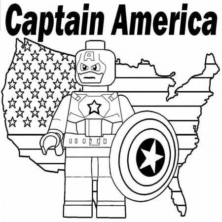 Captain America Coloring Pages and Book | UniqueColoringPages