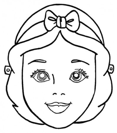 Snow White Mask Coloring Pages For Kids | Find Coloring | Printable  halloween masks, Printable masks, Halloween masks