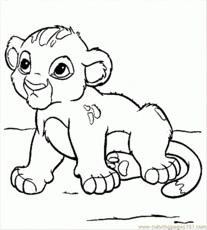 Baby Lion Coloring Pages Printable | free printable coloring page Baby  Simba (Cartoons > The L… | Lion coloring pages, Cartoon coloring pages,  Disney coloring pages