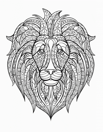 Detailed Animal Coloring Pages For Adults Home Book Cute Free To Print –  Stephenbenedictdyson