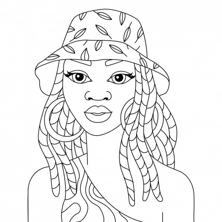 Black Girl Coloring Page Images - Free Download on Freepik