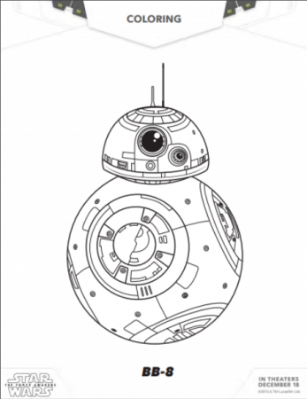 Star Wars: The Force Awakens Printable Coloring Sheets