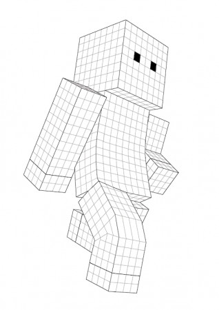Coloring Page Minecraft Coloring Page Printable Minecraft - Etsy