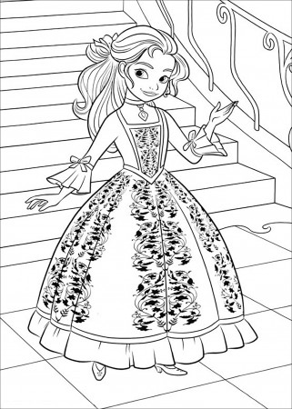 Free drawing of Elena Avalor to download and color - Elena Avalor Kids Coloring  Pages