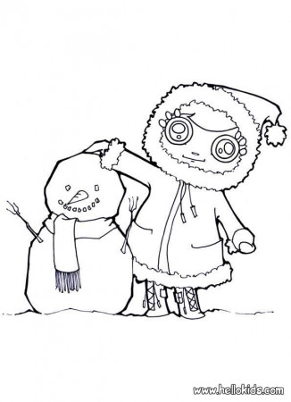 SNOWMAN coloring pages - Christmas Snowman