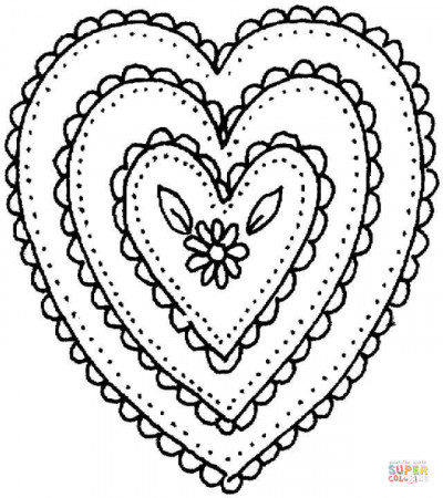 Heart coloring pages | Free Printable Pictures