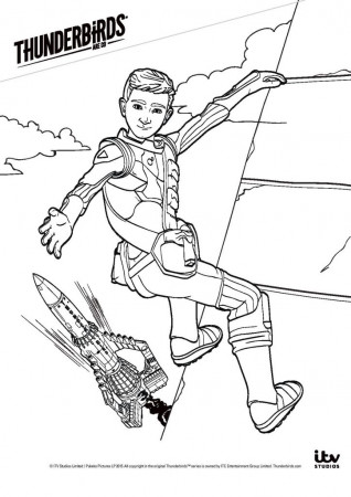 Thunderbirds Colouring Pages - In The Playroom