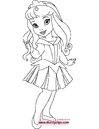 Little Girl Princess Coloring Pages