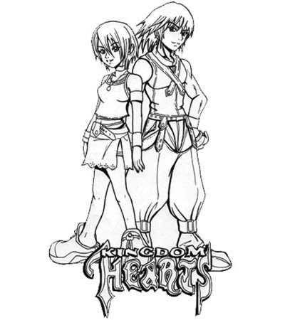 Top 25 Free Printable Kingdom Hearts Coloring Pages Online
