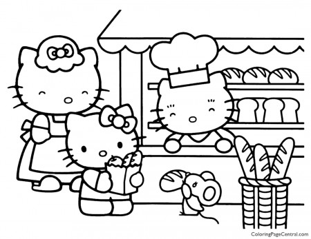 Hello Kitty Coloring Page 14 | Coloring Page Central